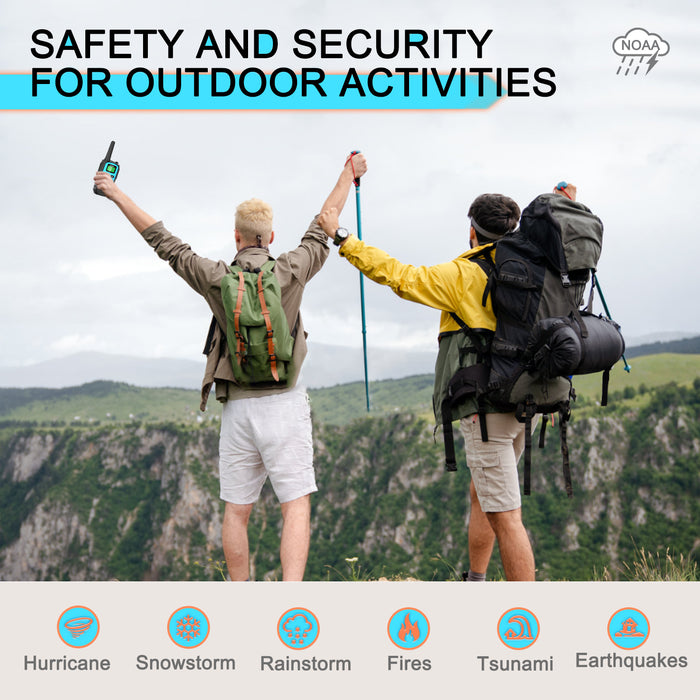 MaxTalker MT10 Walkie Talkies Long Range for Adults 6Pack