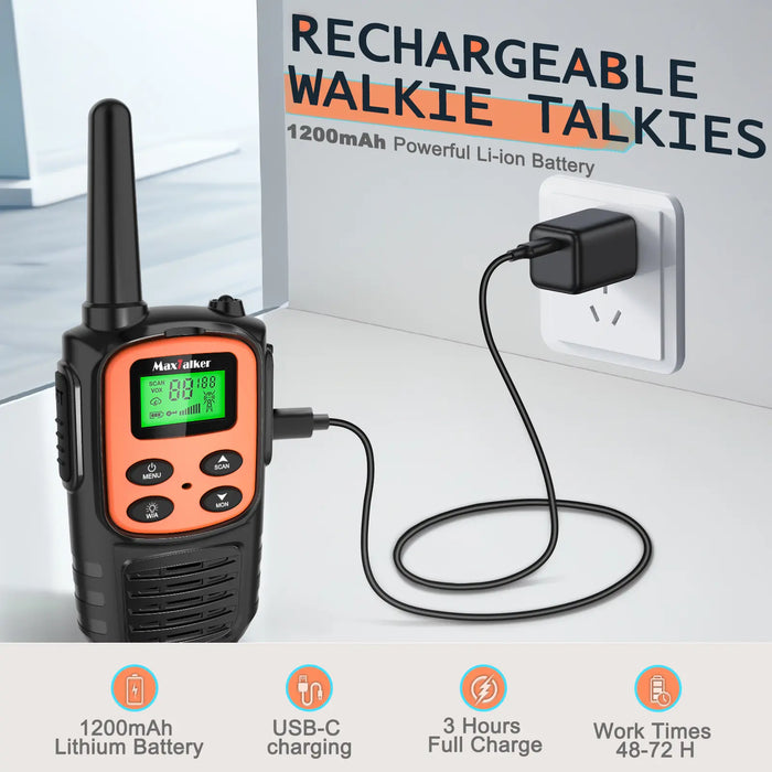 MaxTalker MT10 Walkie Talkies for Adults and Kids