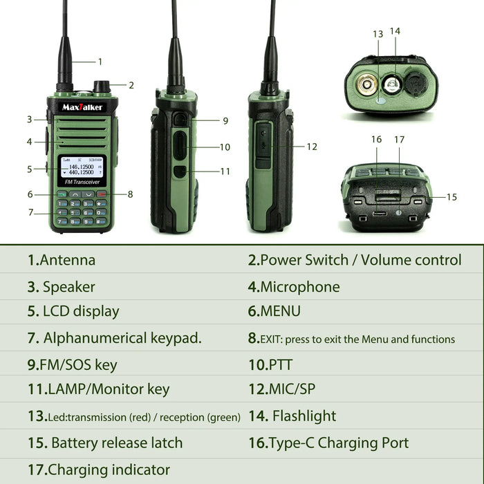 MaxTalker P15 Ham Radio Handheld